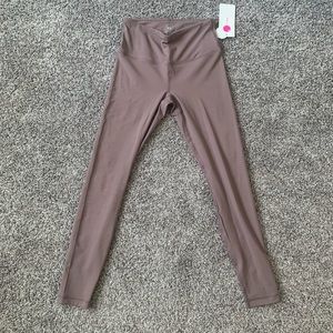 Tan brown pink leggings